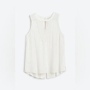 Daniel Rainn Quin Keyhole Crochet Blouse